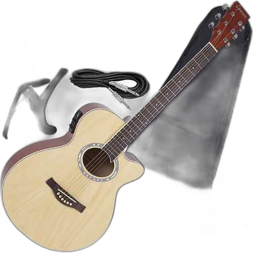 Kit Violão Folk Aço Eletroacústico Gsf1r Giannini Envio 24h