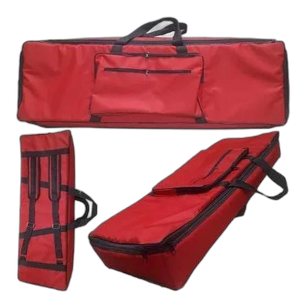 Capa Bag Master Luxo Para Teclado Axiom 61 Nylon Vermelho