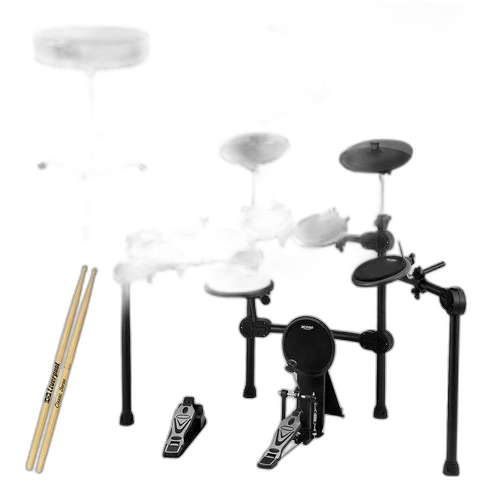 Kit Bateria Eletrônica Pedal Duplo Banco Xpro Ed10 C.ibanez