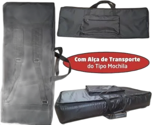 Capa Master Luxo Para Teclado Roland Xps10 Acolchoada Preta