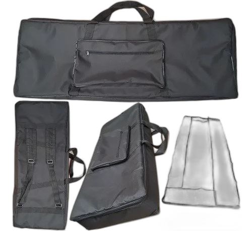 Capa Bag Teclado Yamaha Genos Master Luxo Preto  + Cobertura