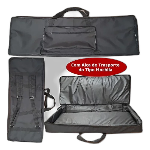 Capa Bag Master Luxo Para Teclado Yamaha Shs300 Preto
