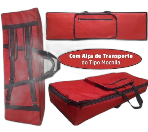 Capa Bag Teclado Yamaha Pss-f30 Master Luxo Rd + Cobertura