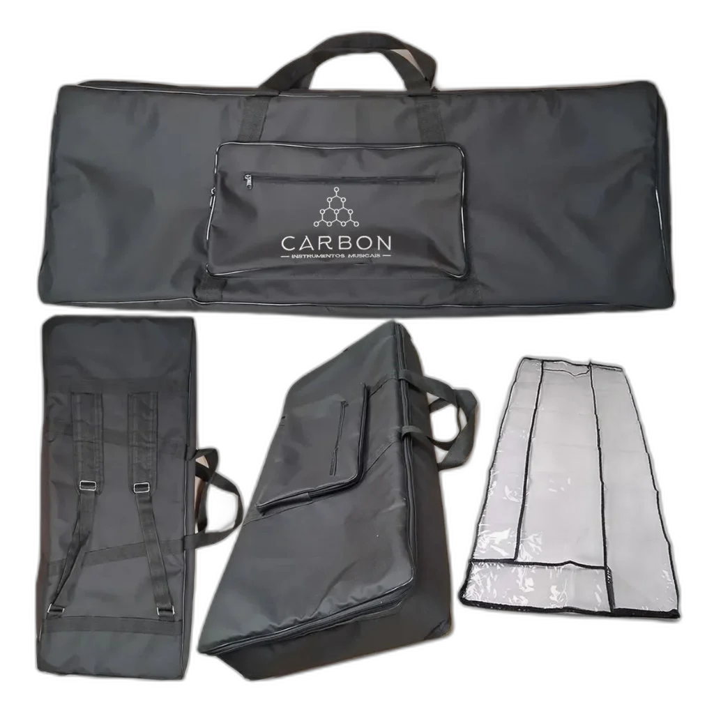 Capa Bag Teclado Casio Ctk-6200 Master Luxo Bk + Cobertura