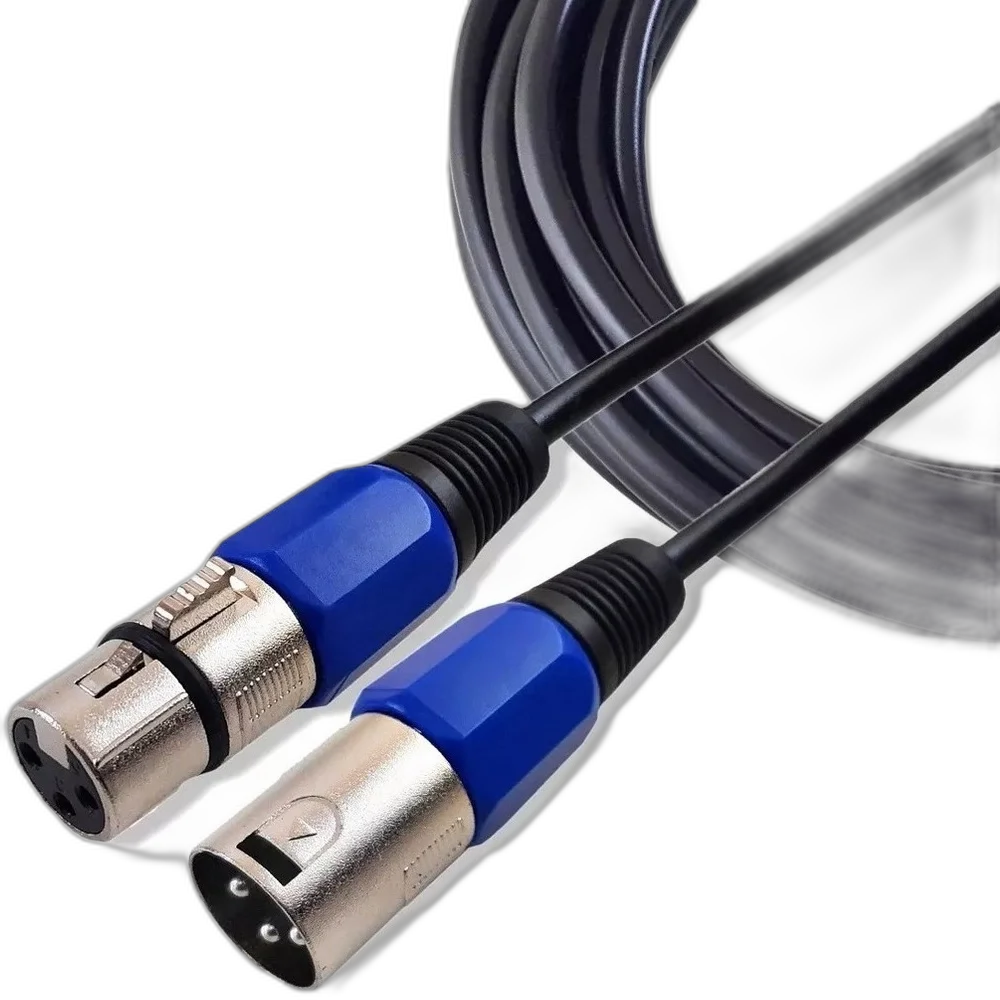 Cabo Microfone Dmx Xlr Canon Balanceado 3 Metros