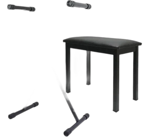 Kit Suporte Para Teclados E Pianos Em X + Banco Estofado