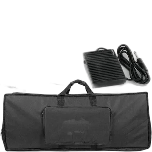 Kit Para Teclado Com Capa + Pedal + Suporte + Cobertura