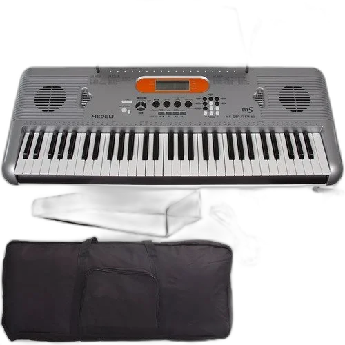 Kit Teclado Arranjador Multi Funções C/ Acessórios M5 Medeli