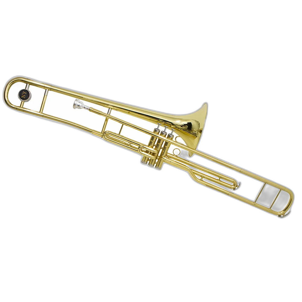 Trombone De Pisto Tb 200p Laqueado Dourado Com Case New York