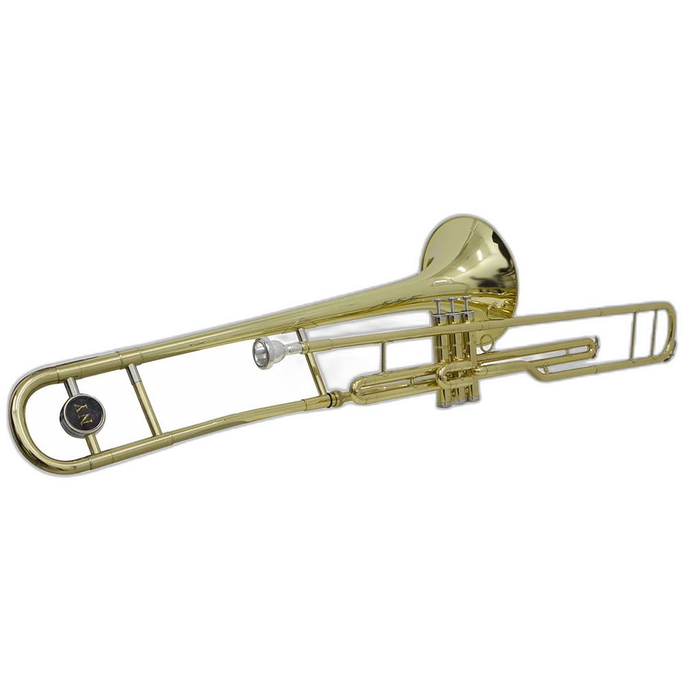 Trombone De Pisto Tb 200p Laqueado Dourado Com Case New York