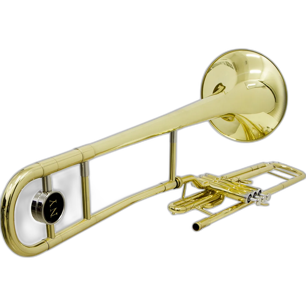 Trombone De Pisto Tenor Tb 200pd Laqueado Dourado Com Case New York