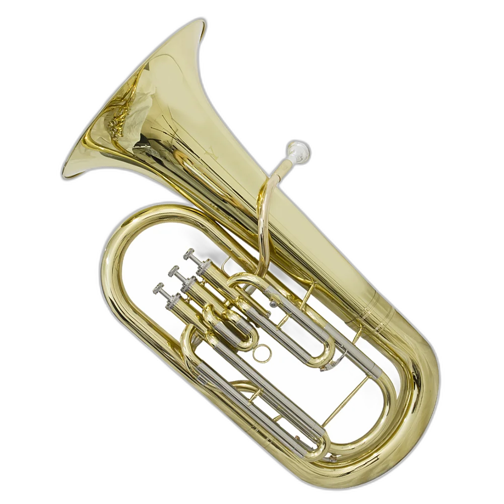 Bombardino Euphonium 3 Pistos Ep 200 Laqueado Dourado Com Case New York