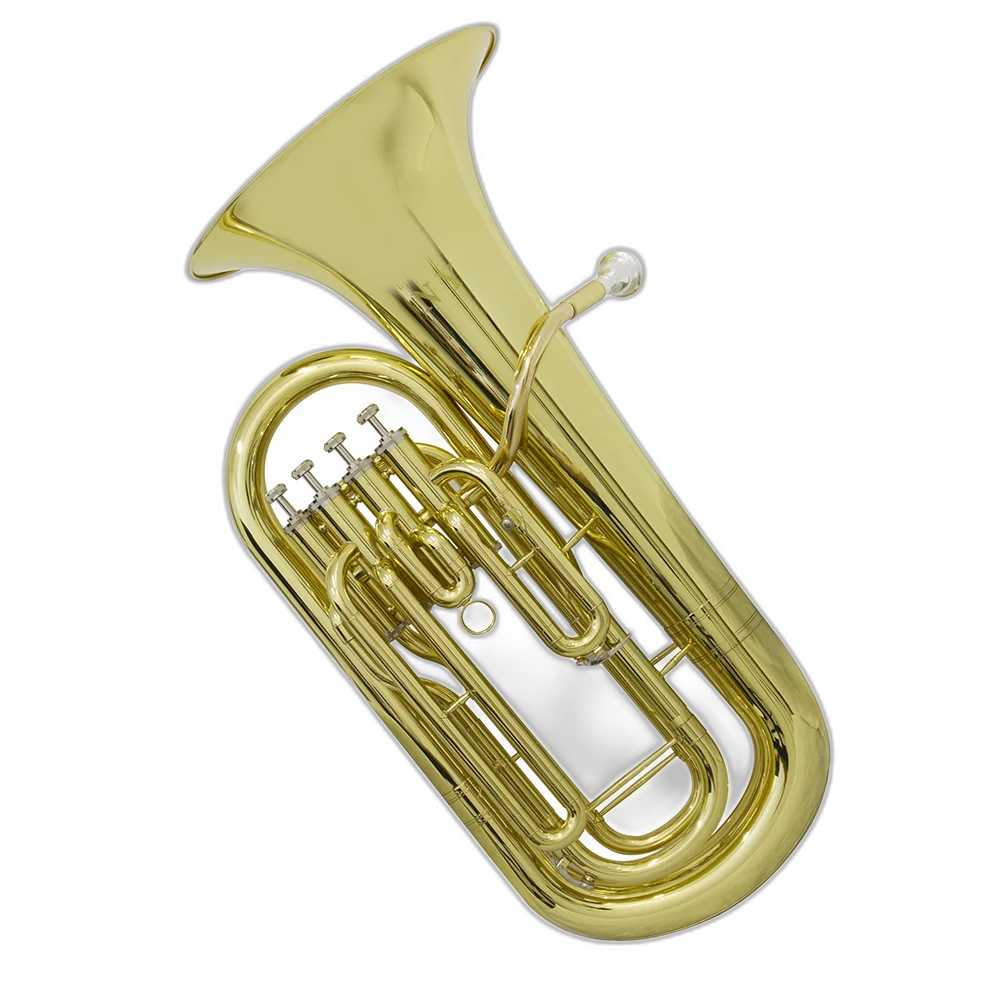 Bombardino Euphonium 4 Pistos Ep 240 Laqueado Dourado Com Case New York