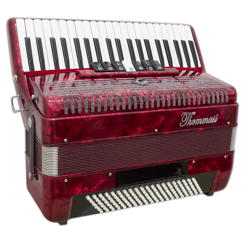 Acordeon 120 Baixos 41 Teclas Ta 12009 Vermelho Thommasi