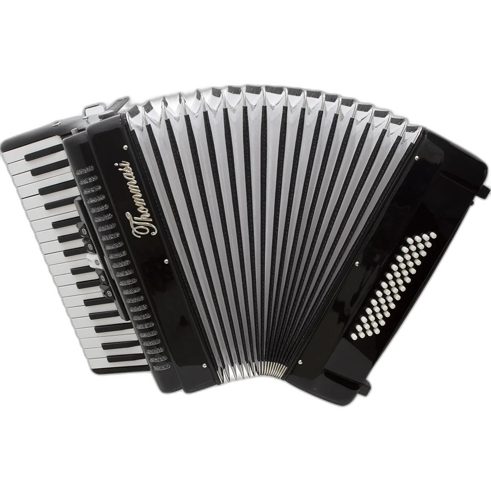 Acordeon 48 Baixos 34 Teclas Ta 4805 Preto Thommasi