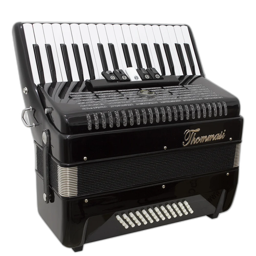 Acordeon 48 Baixos 34 Teclas Ta 4805 Preto Thommasi