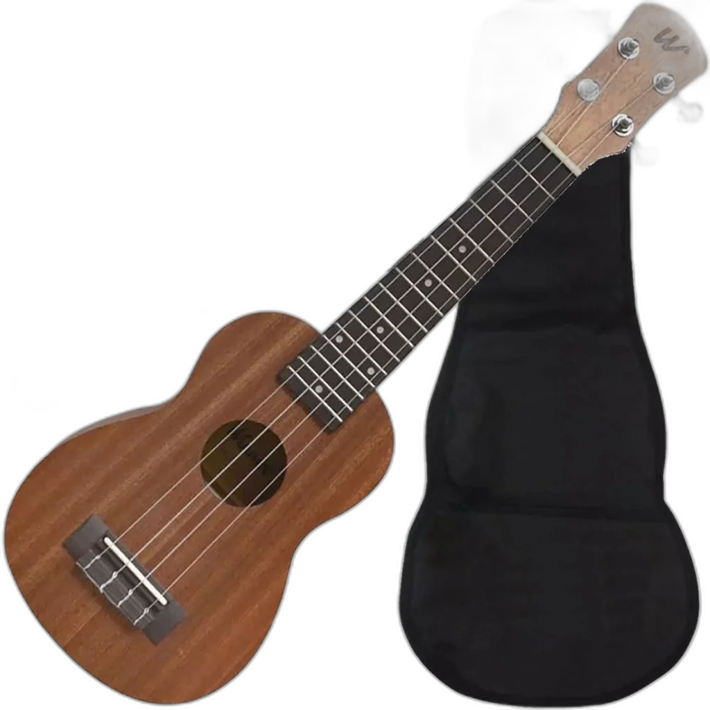 Kit Ukulele Soprano Eletrico Aquila Sapele Com Eq Winner