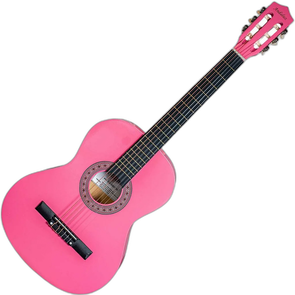 Kit Violão Clássico Acústico Nylon Cg-3801 Rosa Andaluz Vx04